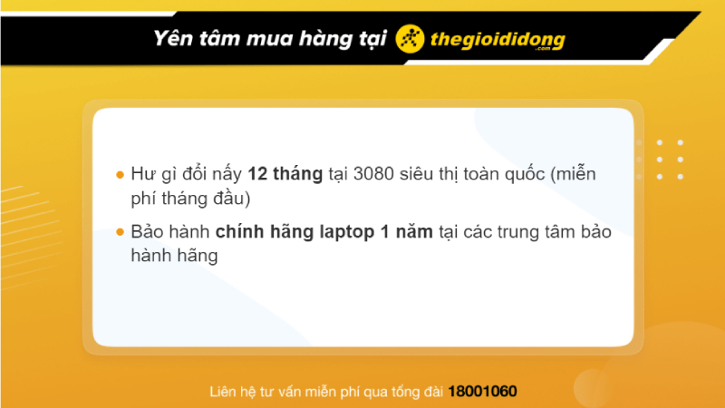 Chính sách bảo hành tại Thế Giới Di Động